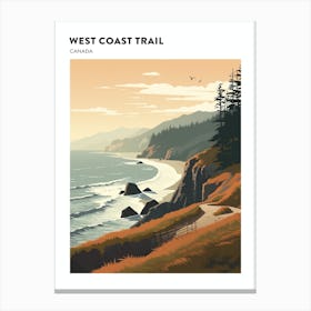 West Coast Trail Canada 4 Hiking Trail Landscape Poster Canvas Print