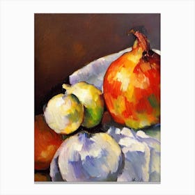 Onion 2 Cezanne Style vegetable Canvas Print