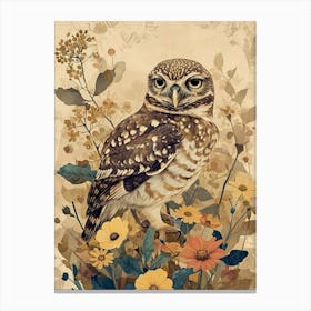 Burrowing Owl Painting 2 Canvas Print