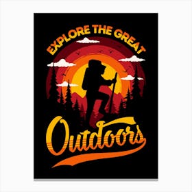 Explore The Great Outdoors Canvas Print