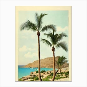 Balos Beach Crete Greece Vintage Canvas Print