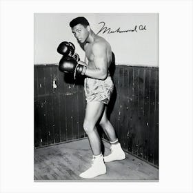 Muhammad Ali Boxer Vintage Canvas Print