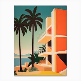 Acapulco, Mexico, Bold Outlines 1 Canvas Print