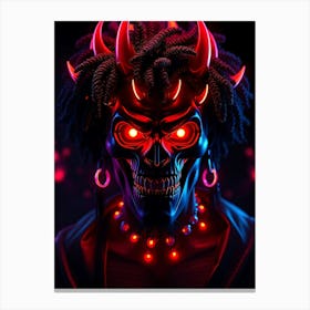 Devil Skull Canvas Print