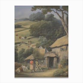 Farm In The Countryside Canvas Print