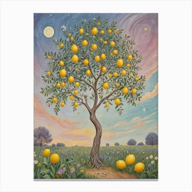 Whimsical Lemon Tree Canvas Print