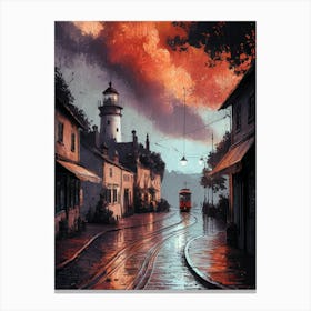 City By The Sea Canvas Print