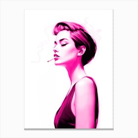 Pink Cigarette Canvas Print