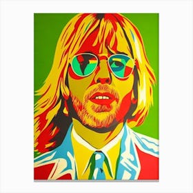Tom Petty Colourful Pop Art Canvas Print