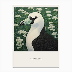 Ohara Koson Inspired Bird Painting Albatross 1 Poster Canvas Print