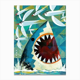 Sharks2 Fy Canvas Print