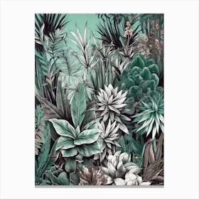 Tropical Jungle nature flora Canvas Print