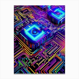 Circuit Board Canvas Print