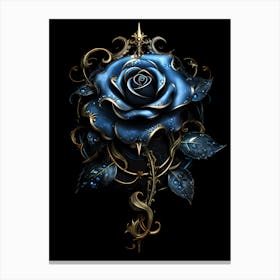 Blue Rose Canvas Print