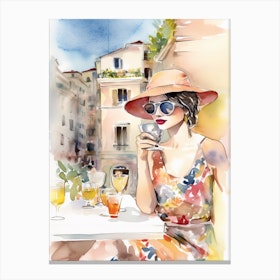 Drink In Amalfi Canvas Print