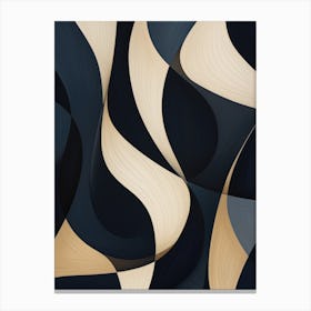 Abstract Wavy Pattern Canvas Print