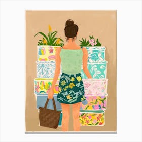 Hawaiian Girl Canvas Print