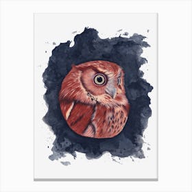 Eagle Owl Portrait Canvas Print