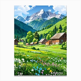 Alpine Landscape 1 Canvas Print