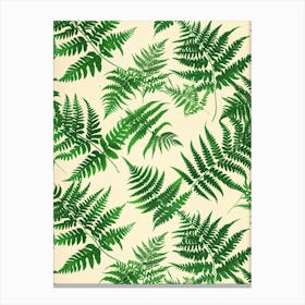 Pattern Poster Walking Fern 1 Canvas Print