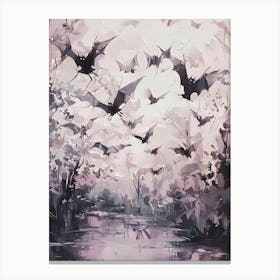 Bats In The Forest Canvas Print