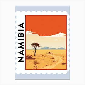 Namibia Travel Stamp Poster Canvas Print