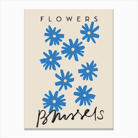 Brussels Flowers Canvas Print