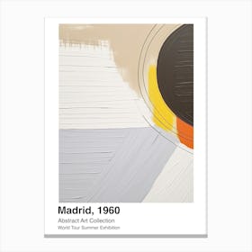 World Tour Exhibition, Abstract Art, Madrid, 1960 9 Canvas Print
