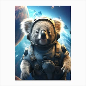Space Koala Canvas Print