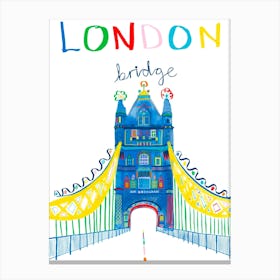 London Bridge drawing Canvas Print