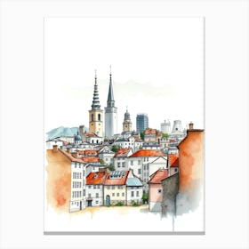 Cobblestone Charm Canvas Print