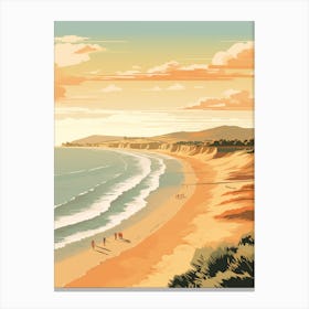 Apollo Bay Beach Australia Golden Tones 4 Canvas Print
