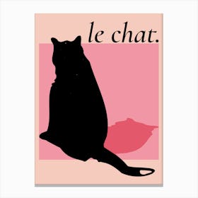 Le Chat Canvas Print