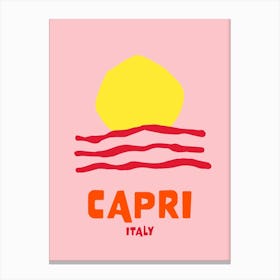 Capri Pink Canvas Print