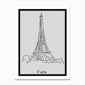 Paris Eiffel Tower 6 Canvas Print