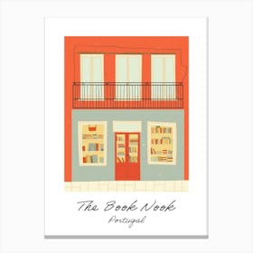 Portugal The Book Nook Pastel Colours 2 Poster Canvas Print