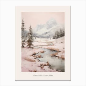 Dreamy Winter National Park Poster  Durmitor National Park Montenegro 1 Canvas Print