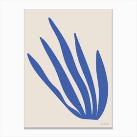 Alga Azul Canvas Print