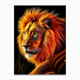 Wild Animal Creative Portrait 19 Canvas Print