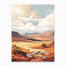 Cairngorms National Park Scotland 2 Hiking Trail Landscape Canvas Print