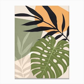 Botanical and tropical floral 8 Canvas Print