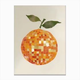 Orange Mosaic 1 Canvas Print