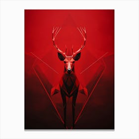 Geometric Abstract Animal Illustration 2 Canvas Print