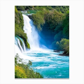 Huka Falls, New Zealand Majestic, Beautiful & Classic (2) Canvas Print