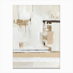 Beige Gray Modern Abstract 2 Canvas Print