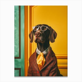 A German Shorthaired Pointer Dog 9 Canvas Print