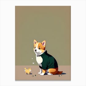 Corgi 4 Canvas Print