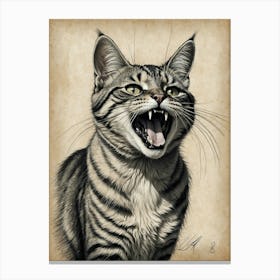 Roaring Cat Canvas Print