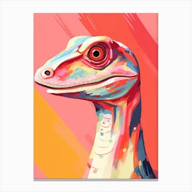 Colourful Dinosaur Coelophysis 1 Canvas Print