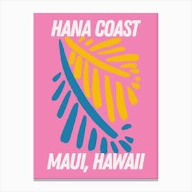 Maui Tropical Abstract Canvas Print
